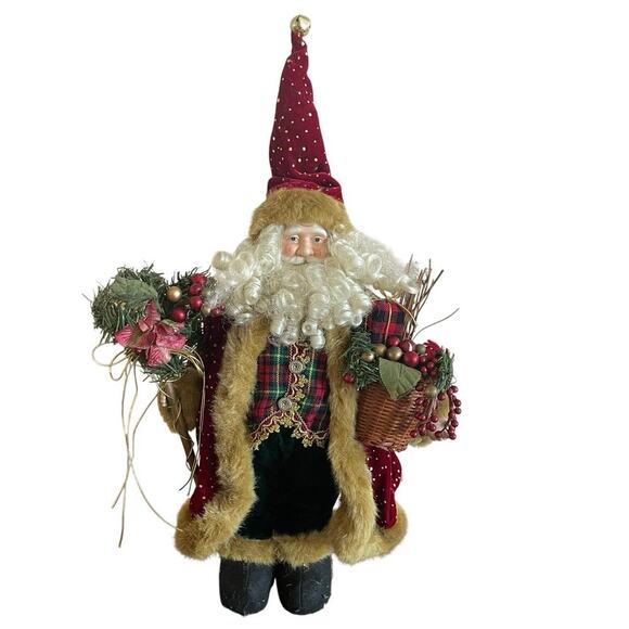 VTG Home Interiors & Gifts Santa Claus 18.5’ Holiday Decorations Christmas time - Picture 1 of 10